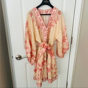 Floral Embroidered Mini Dress